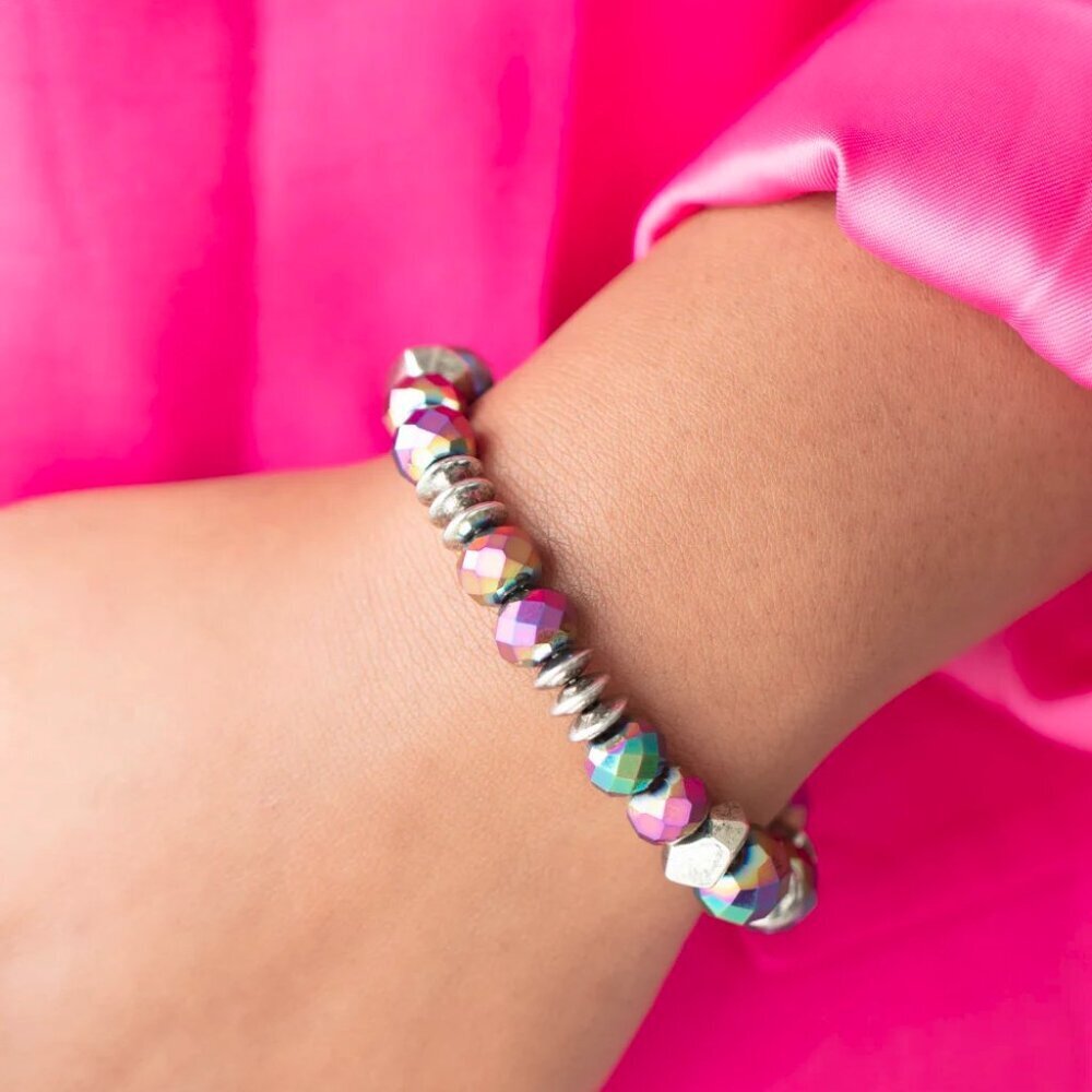 Paparazzi Jewelry Accessories -Astral Auras - Multi Oil Spill Bracelet - Vintage
